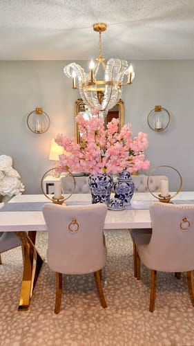 Customer photo review of Chic Antique Crystal Floral Chandelier