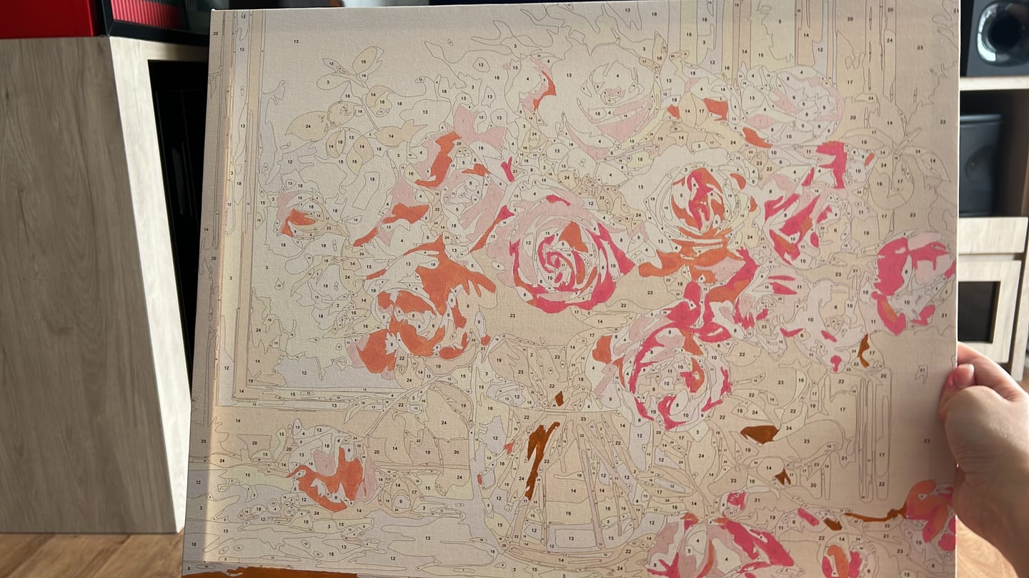 Customer photo review of Numbered Roses