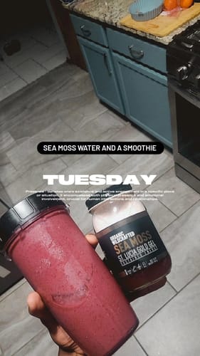 Customer photo review of Elderberry and Soursop Infused Sea Moss Gel