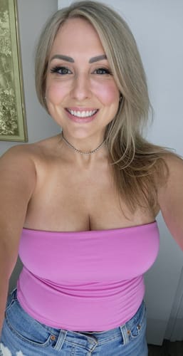 Customer photo review of Bay Basic Bandeau Tube Top - Pink