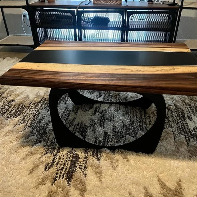 Customer photo review of Coffee Table Legs 212 Cleo 16H Modern DIY Furniture