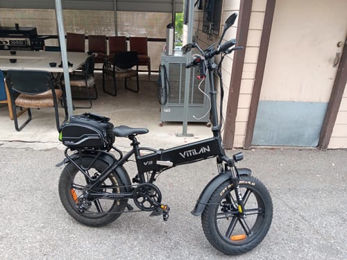 Customer photo review of V3 2.0 Folding Fat Tires Adult All Terrain Electric Bike