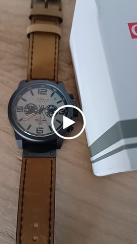 Customer video review of Curren Sofia® orologio uomo pelle