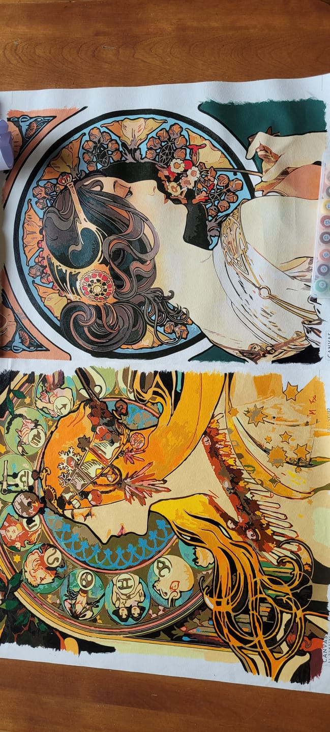 Customer photo review of Zodiac (1896) - Paint by Numbers