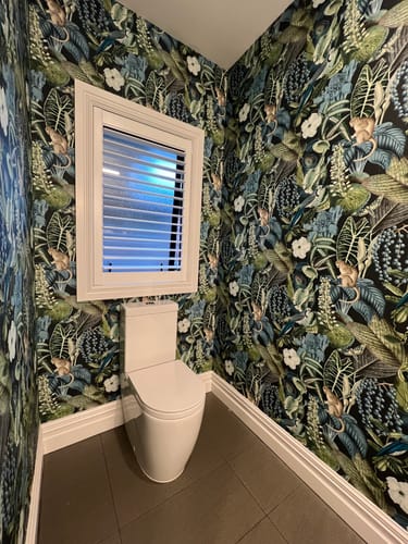 Customer photo review of Amazon Reverie Wallpaper - 2 colours