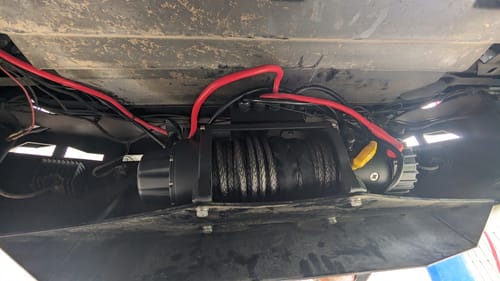 Customer photo review of OPENROAD 12,000lbs Electric Winch with Synthetic Rope-Panther Series 3S