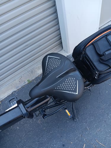 Customer photo review of High Resilience Soft Foam Sponge Bicycle Cushion,Waterproof Bicycle Seat