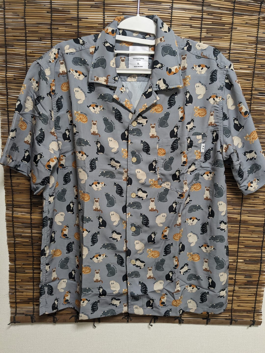 Customer photo review of 「ネコ図鑑」総柄プリントアロハシャツ