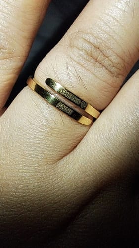 Customer photo review of Printave™ Personalized 2 Layers Ring