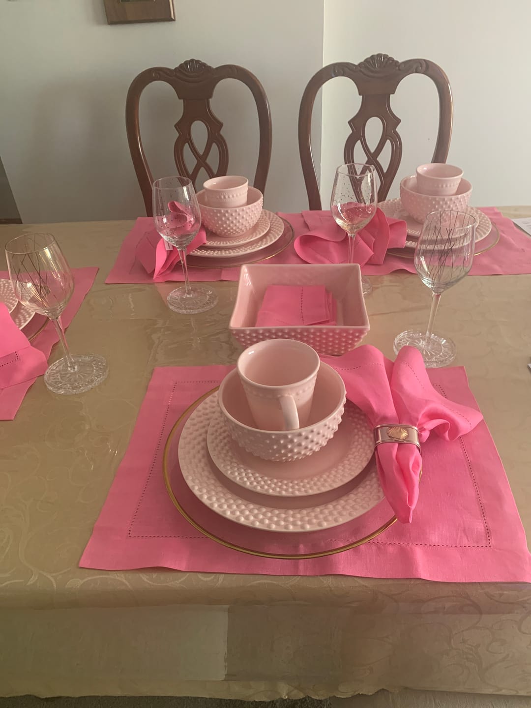 Customer photo review of Classic Hemstitch Napkins