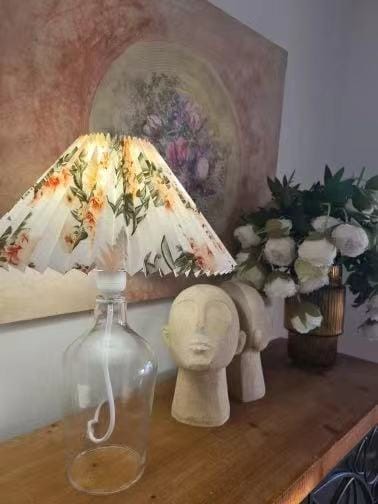Customer photo review of Nordic Ceramic Pleated Table Lamp