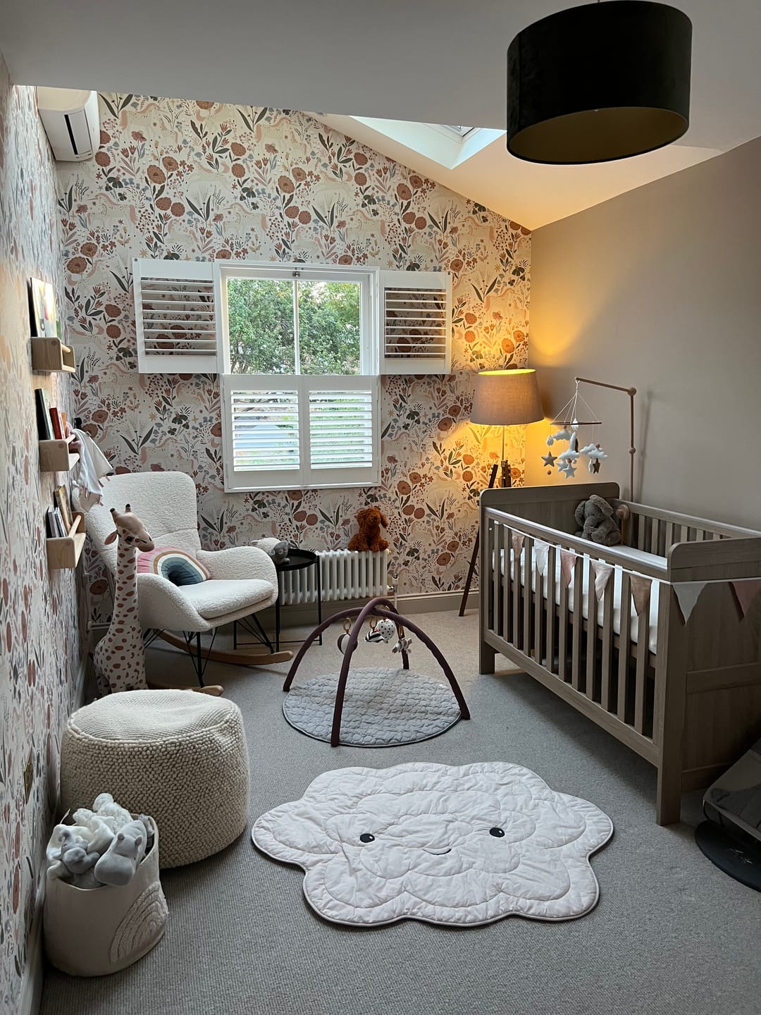 Customer photo review of Unicorn Meadow Wallpaper Cream Repeat Pattern
