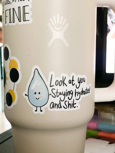 Customer photo review of The Best Sticker Subscription Box from Big Moods