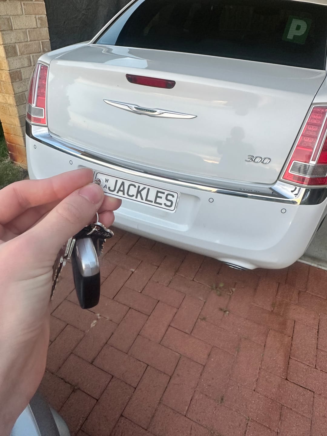 Customer photo review of WA Prestige Licence Plate Custom Keychain