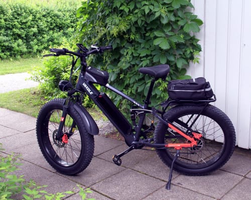 Customer photo review of Vakole CO26 26" 750W Fat Bike Full Suspension E-Mountain Bike 48V 16Ah E-MTB [Pre-Order]