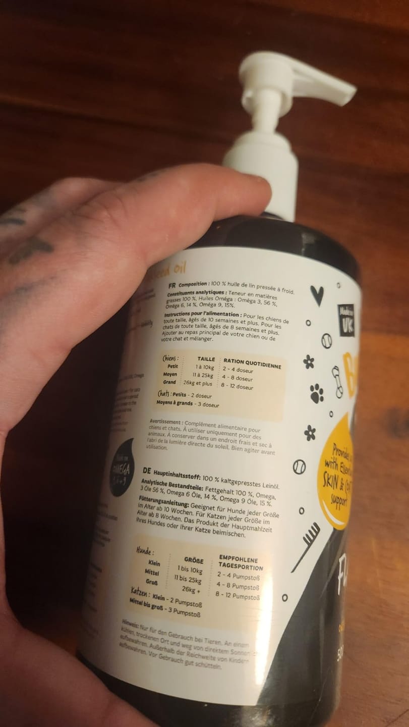 Customer photo review of Flaxseed Oil