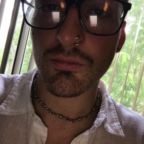 Customer photo review of Barb Wire Necklace