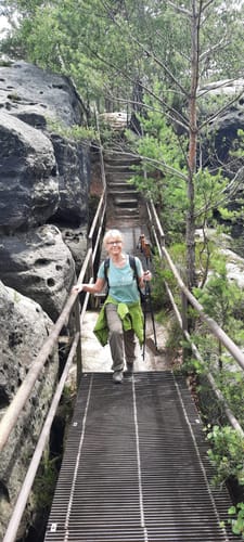 Customer photo review of Sind wir bald da - Damen Premium Organic Shirt