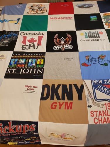 T-shirt quilt featuring new york rangers by Cindi from NJ