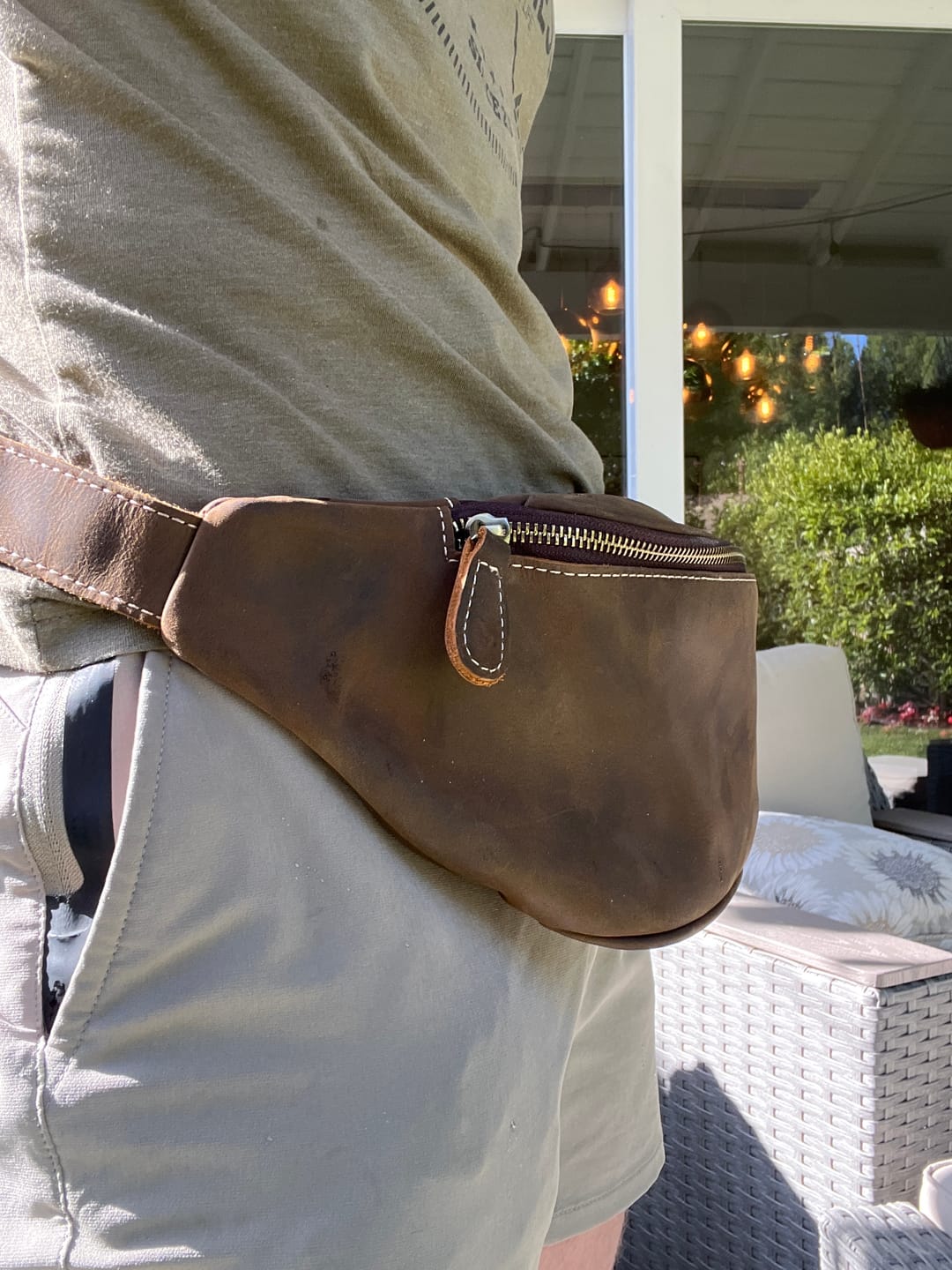 Customer photo review of The Ammo Pouch - Leather Waist Bag