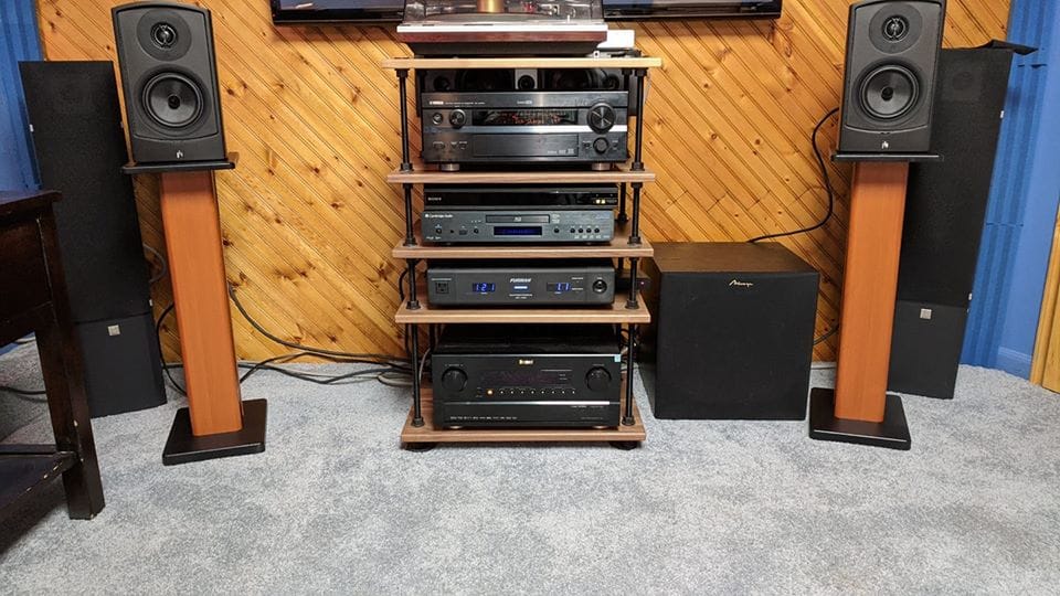 Customer photo review of Verus V5B 2-Way 5.25" Bookshelf Speaker Pair