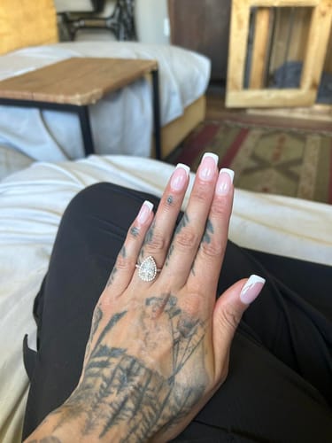 Customer photo review of Siva Nail, Elegant Bliss, French Handmade Press on Nails