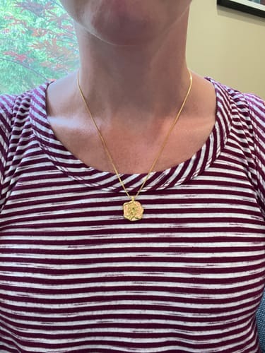 Customer photo review of Medusa Necklace (Gold)