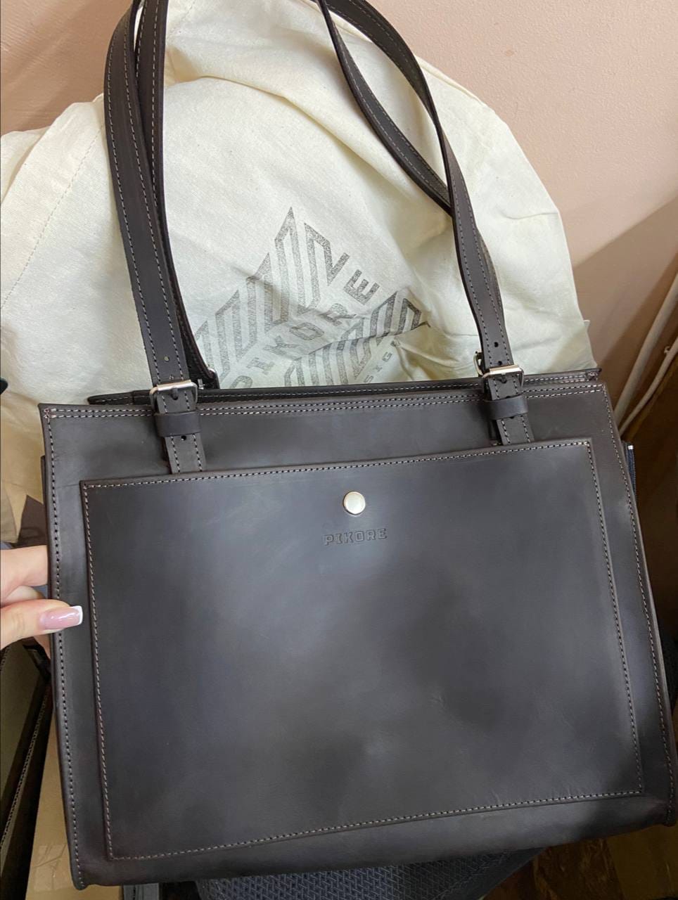 Customer photo review of Cat Carrier Tote Bag