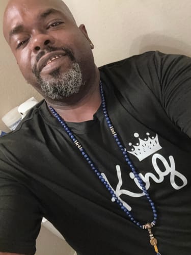 Customer photo review of Lapis Lazuli Third Eye Mala