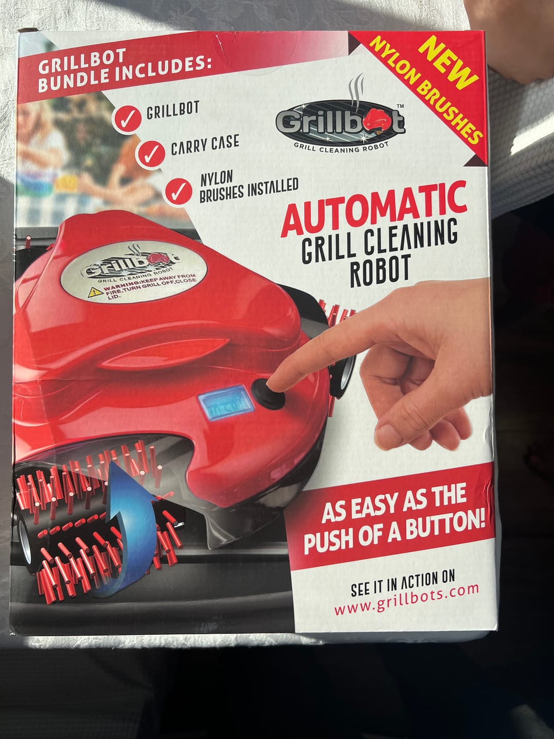Customer photo review of Grillbot Grill Cleaning Robot