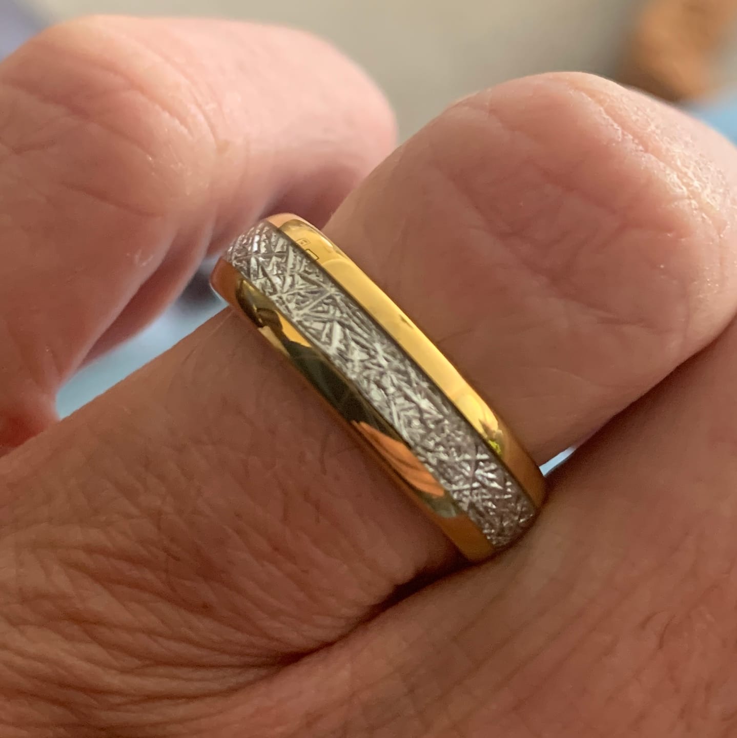 Customer photo review of The Golden Steel Wonder Ring Set