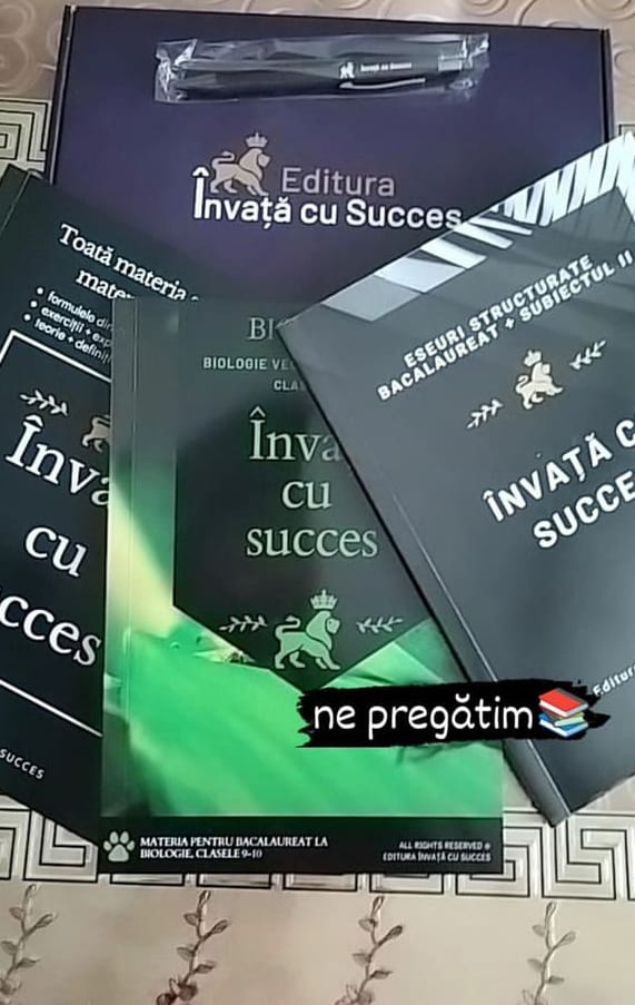 Customer photo review of Învață cu succes - Pachet Bacalaureat | Română + Matematică + Biologie 9-10