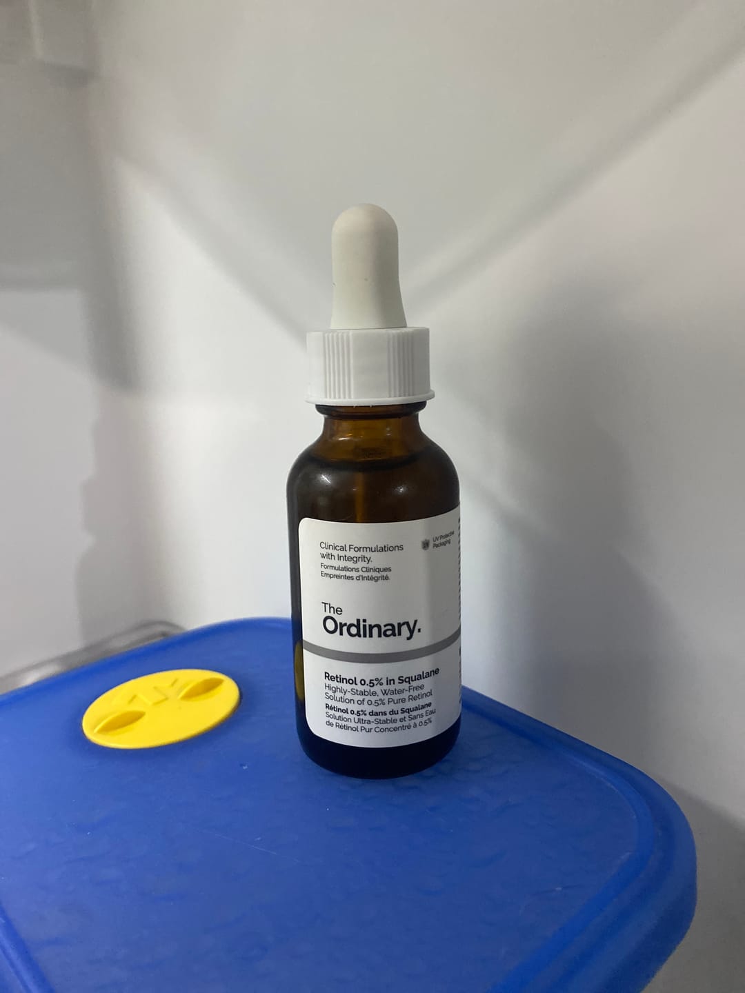 Customer photo review of Retinol 0.5% in Squalane Serum