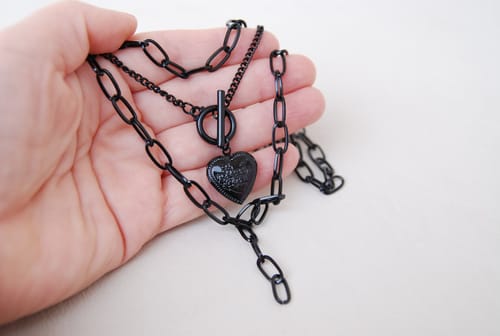 Customer photo review of Triple Chain Necklace