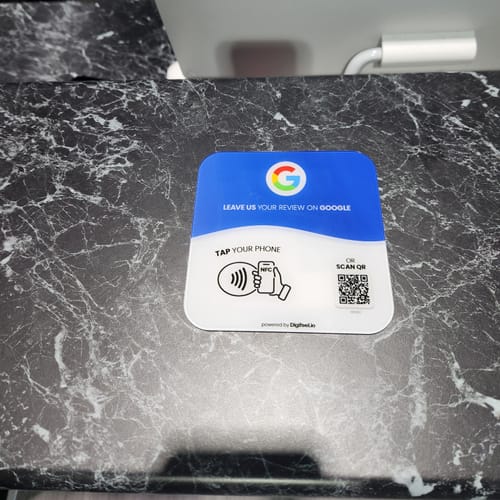 Customer photo review of Google Reviews - Plate