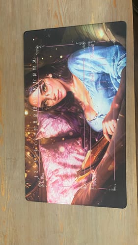 Customer photo review of Custom Playmat (24" x 14")