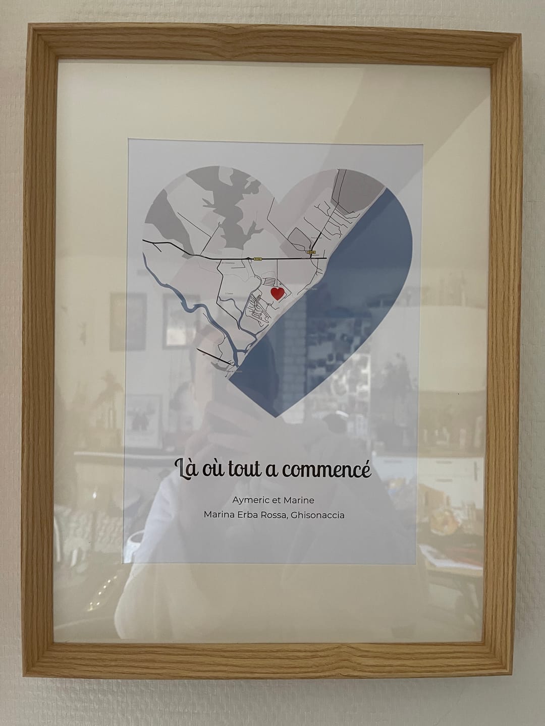 Customer photo review of Là où tout a commencé - Affiche personnalisée