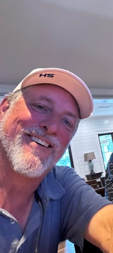 Customer photo review of Salty Hull Performance Boat Hat