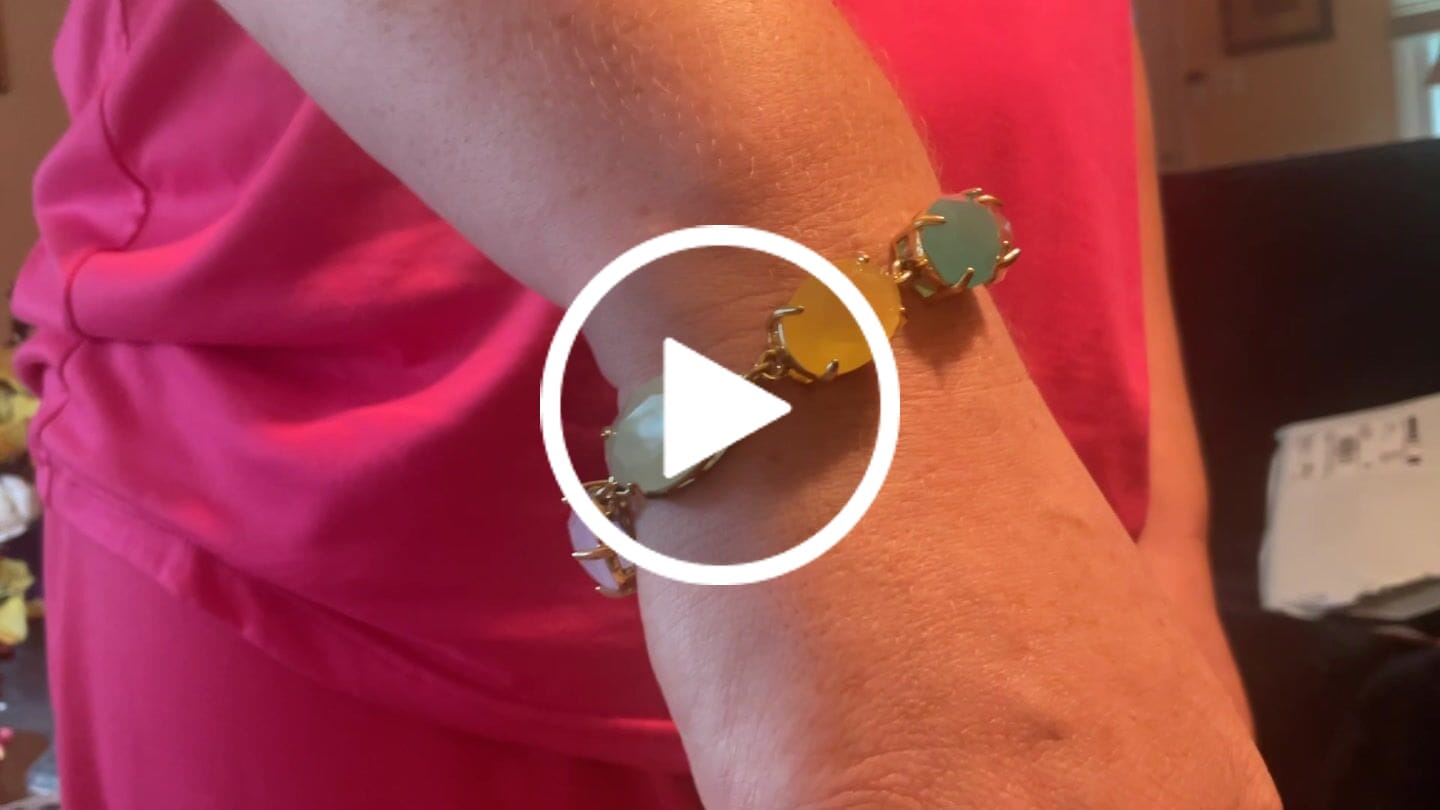 Customer video review of HEIDI DAUS®"Devil Wears Heidi" Oval Crystal Toggle Bracelet