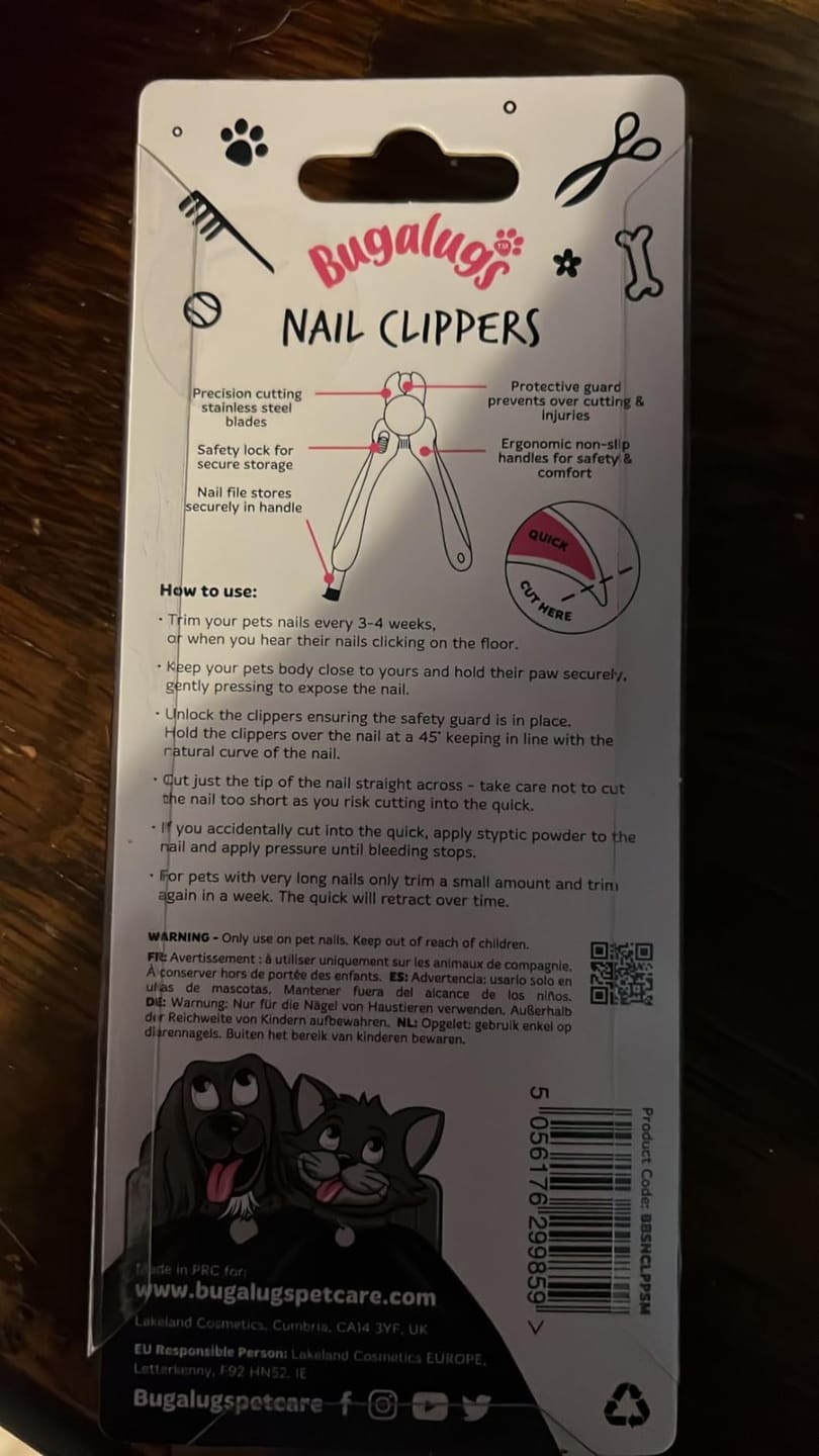 Customer photo review of Nail Clippers (Small – Medium)