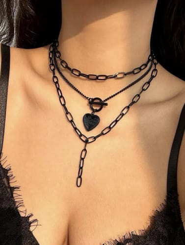 Customer photo review of Triple Chain Necklace