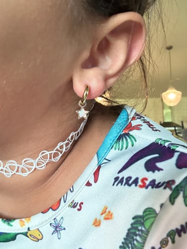 Customer photo review of Moon/Star Opal Charms