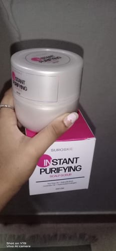 Customer photo review of INSTANT PURIFYING SCALP SCRUB