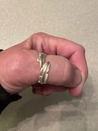 Customer photo review of Feather From An Angel Ring