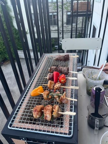 Customer photo review of Yakitori Barbecue Konro - 54cm x 23cm