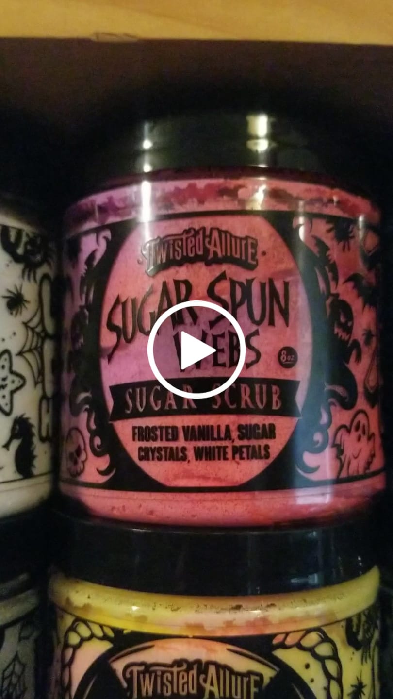 Customer video review of Sugar Spun Webs Sugar Scrub