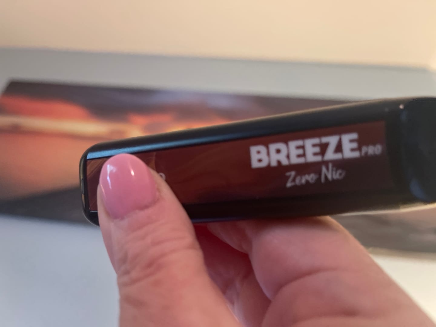 Customer photo review of Breeze Pro 0% Nicotine Disposable Vape