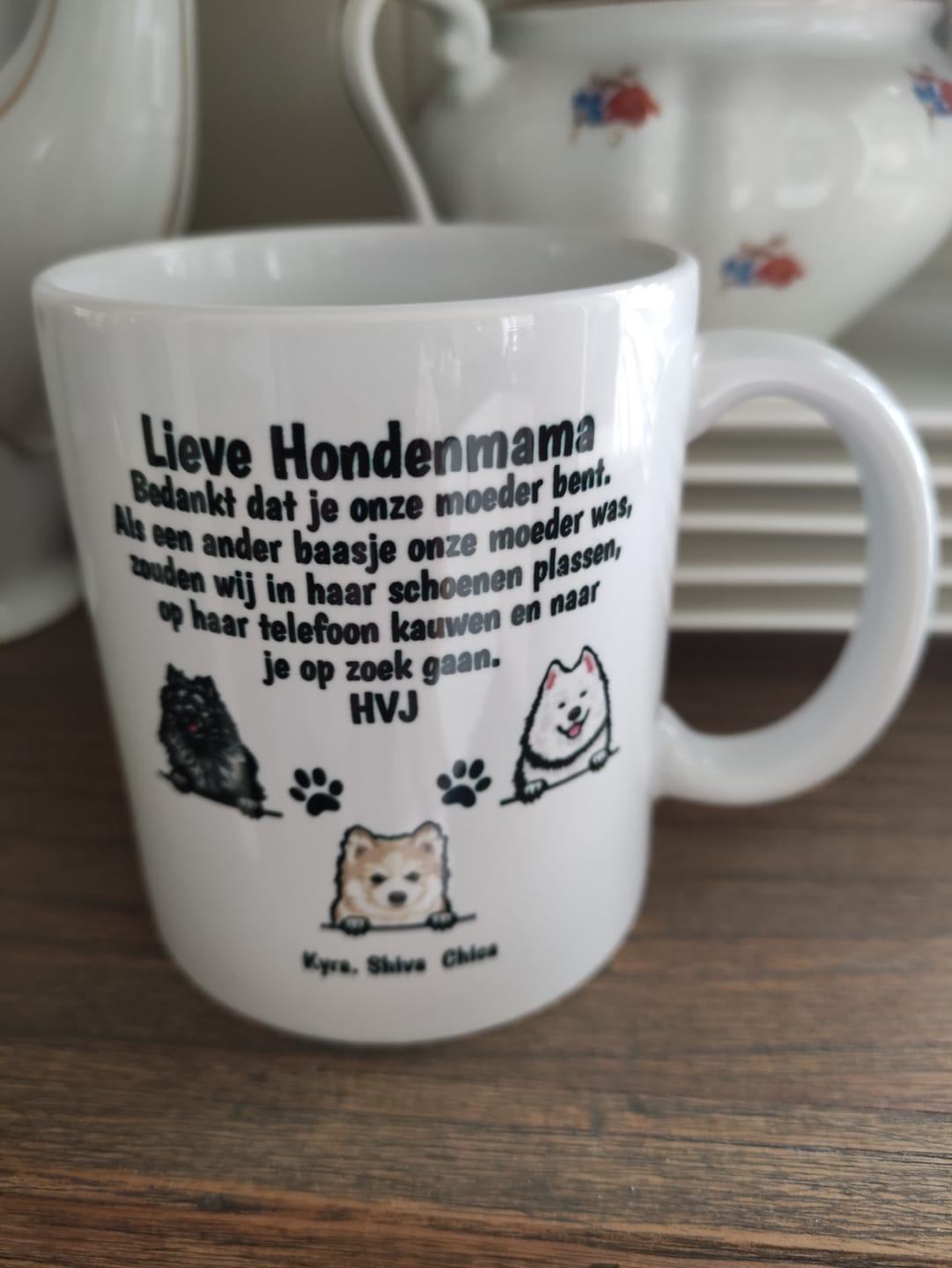 Customer photo review of Lieve Hondemama - Gepersonaliseerde mok
