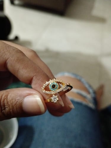 Customer photo review of Evil Eye Protection Ring