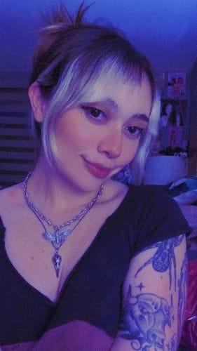 Customer photo review of Death Moth Neckalce